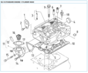 N2.10 standard engine / cylinder head 