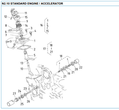 Nanni 2.10 accelerator reservedele 