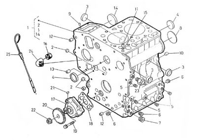 Motor blok reservedele til nanni 2.14